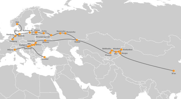 Rail freight and logistics from China to Europe